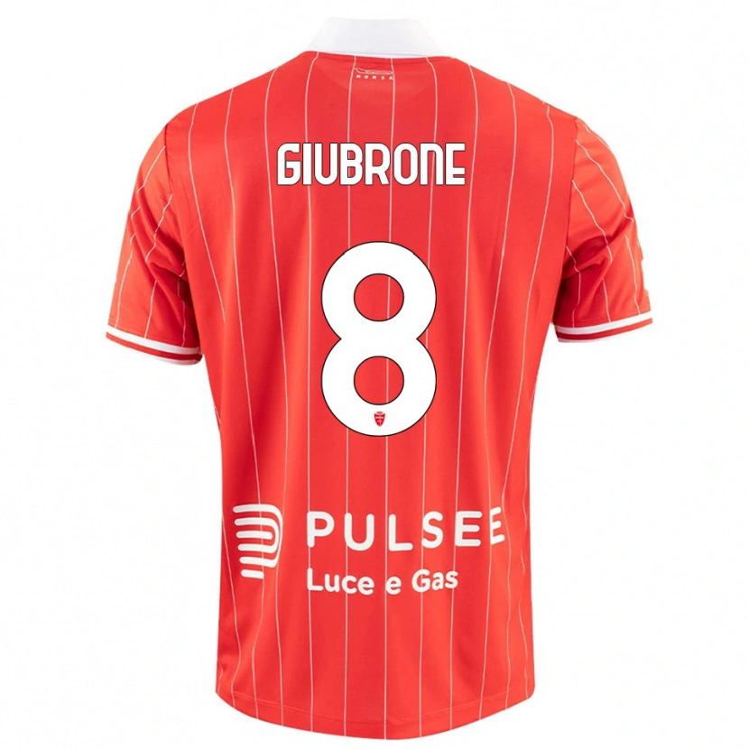 Danxen Kinder Mario Giubrone #8 Rot Weiß Heimtrikot Trikot 2025/26 T-Shirt Schweiz