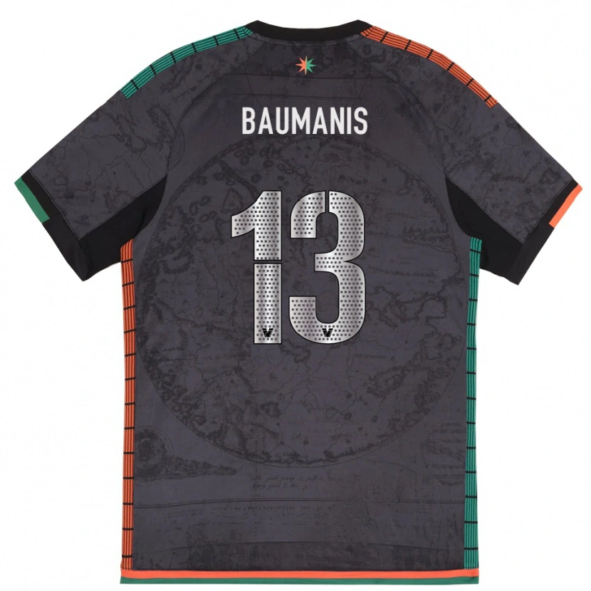Danxen Kinder Kristofers Baumanis #13 Dunkelgrau Heimtrikot Trikot 2025/26 T-Shirt Schweiz