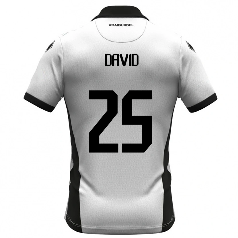 Danxen Kinder Antonio David #25 Weiß Schwarz Orange Heimtrikot Trikot 2025/26 T-Shirt Schweiz