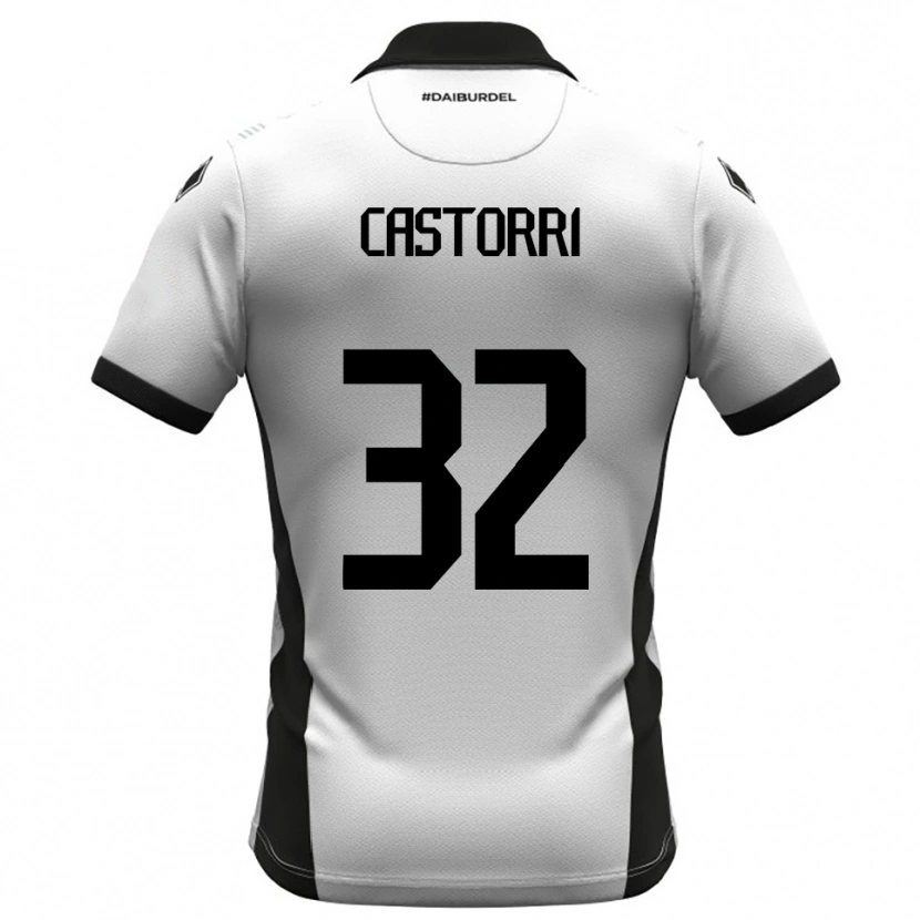 Danxen Kinder Gianmarco Castorri #32 Weiß Schwarz Orange Heimtrikot Trikot 2025/26 T-Shirt Schweiz