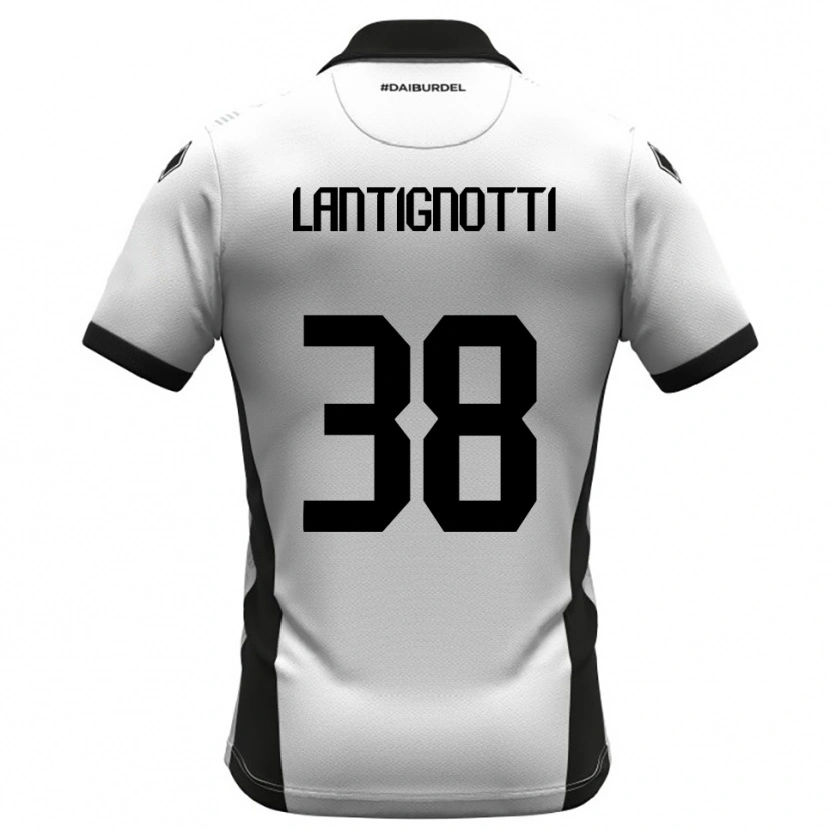 Danxen Kinder Andrea Lantignotti #38 Weiß Schwarz Orange Heimtrikot Trikot 2025/26 T-Shirt Schweiz