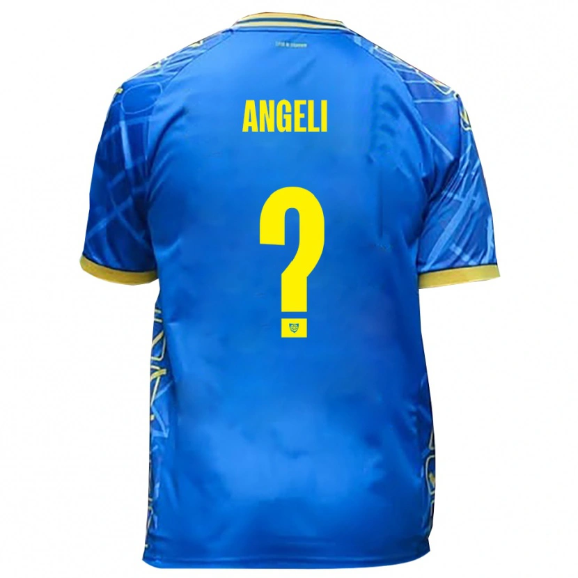 Danxen Kinder Mattia Angeli #0 Himmelblau Gelb Heimtrikot Trikot 2025/26 T-Shirt Schweiz