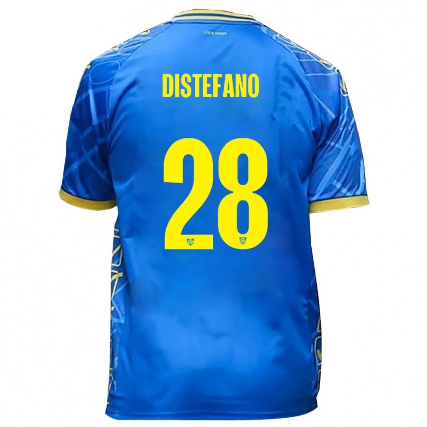 Danxen Kinder Filippo Distefano #28 Himmelblau Gelb Heimtrikot Trikot 2025/26 T-Shirt Schweiz