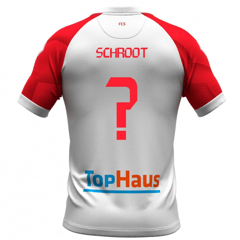 Danxen Kinder Elias Schroot #0 Weiß Rot Heimtrikot Trikot 2025/26 T-Shirt Schweiz