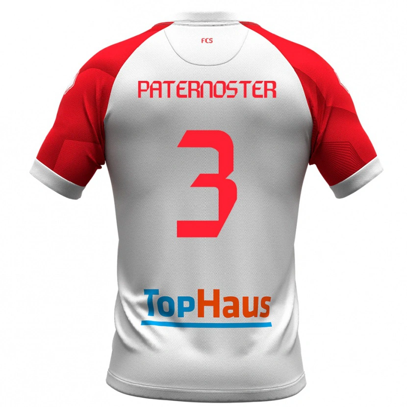 Danxen Kinder Ivan Paternoster #3 Weiß Rot Heimtrikot Trikot 2025/26 T-Shirt Schweiz