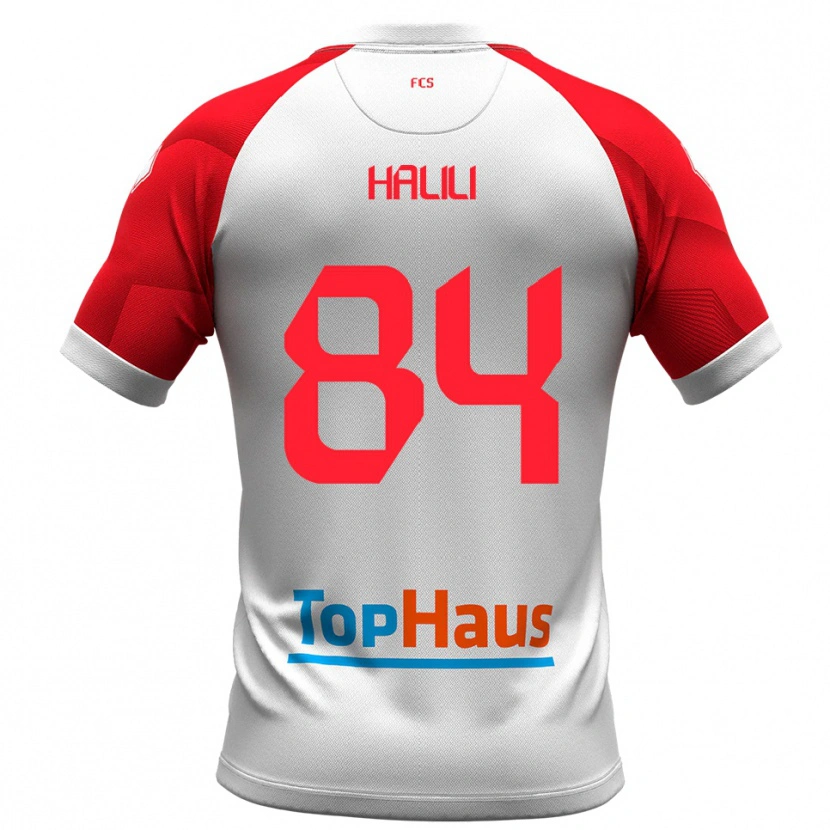 Danxen Kinder Renato Halili #84 Weiß Rot Heimtrikot Trikot 2025/26 T-Shirt Schweiz