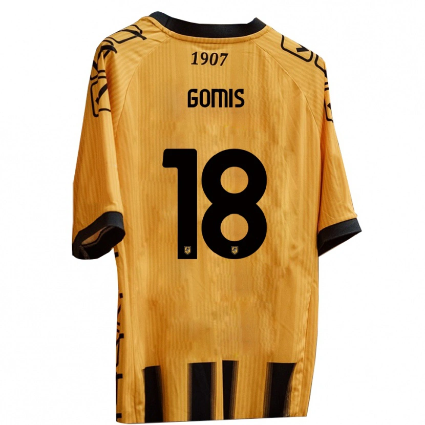 Danxen Kinder Francis Gomis #18 Gelb Schwarz Heimtrikot Trikot 2025/26 T-Shirt Schweiz