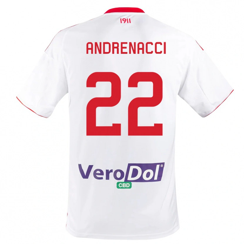 Danxen Kinder Lorenzo Andrenacci #22 Weiß Rot Heimtrikot Trikot 2025/26 T-Shirt Schweiz