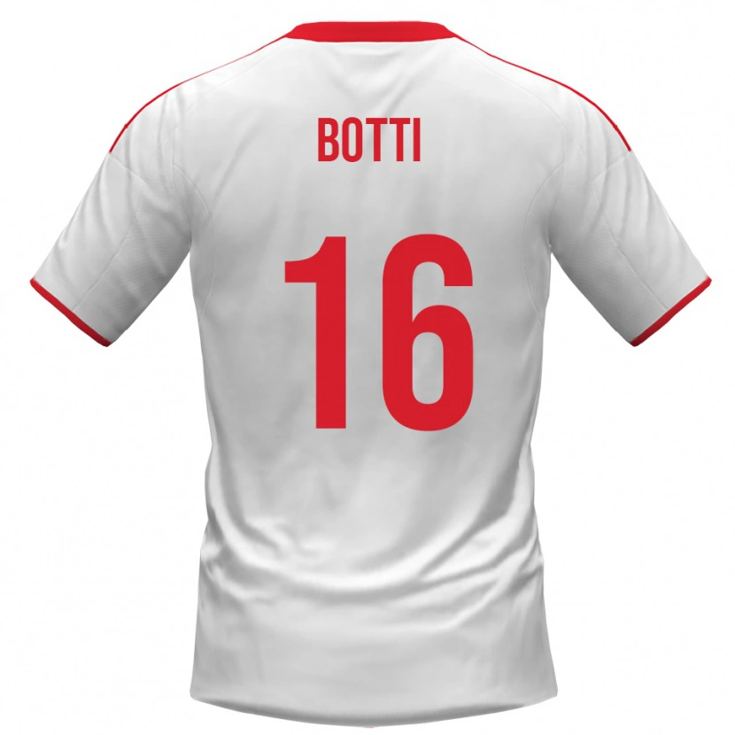 Danxen Kinder Federico Botti #16 Weiß Rot Heimtrikot Trikot 2025/26 T-Shirt Schweiz