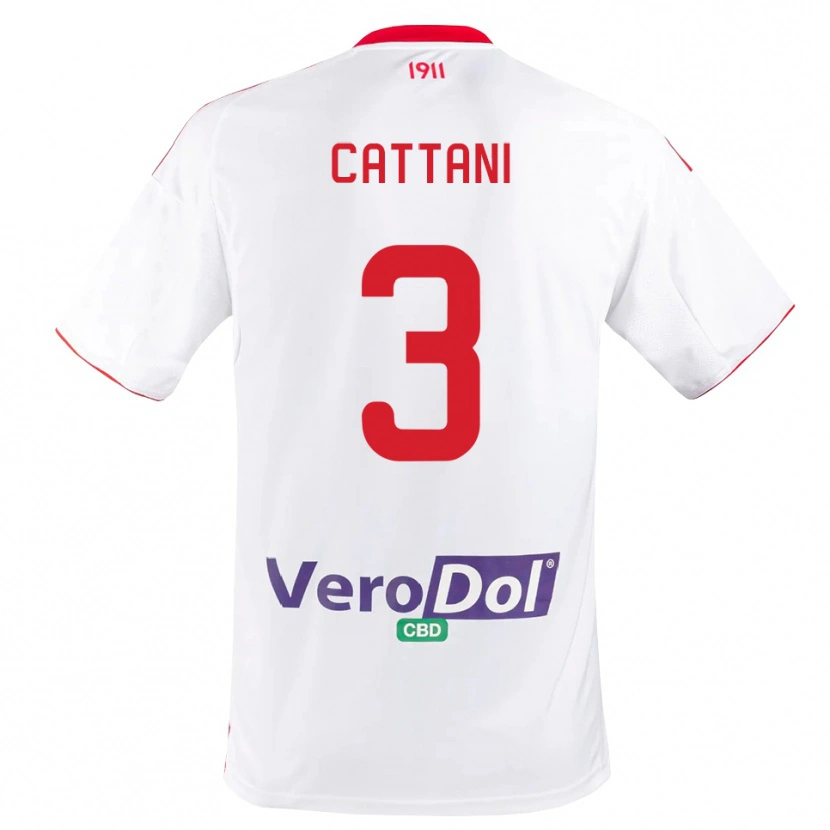 Danxen Kinder Thomas Cattani #3 Weiß Rot Heimtrikot Trikot 2025/26 T-Shirt Schweiz