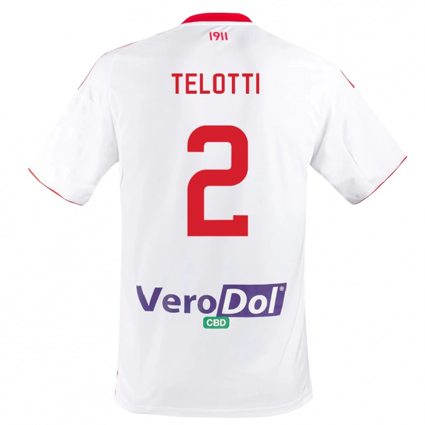 Danxen Kinder Giacomo Telotti #2 Weiß Rot Heimtrikot Trikot 2025/26 T-Shirt Schweiz