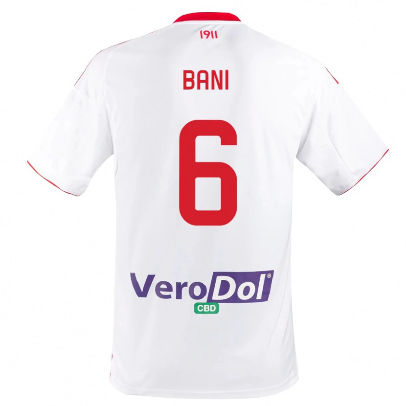 Danxen Kinder Cristiano Bani #6 Weiß Rot Heimtrikot Trikot 2025/26 T-Shirt Schweiz
