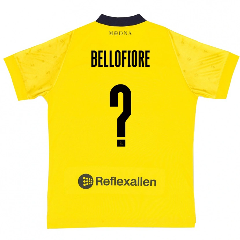 Danxen Kinder Raffaele Bellofiore #0 Gelb Marineblau Heimtrikot Trikot 2025/26 T-Shirt Schweiz