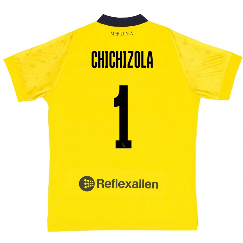 Danxen Kinder Leandro Chichizola #1 Gelb Marineblau Heimtrikot Trikot 2025/26 T-Shirt Schweiz
