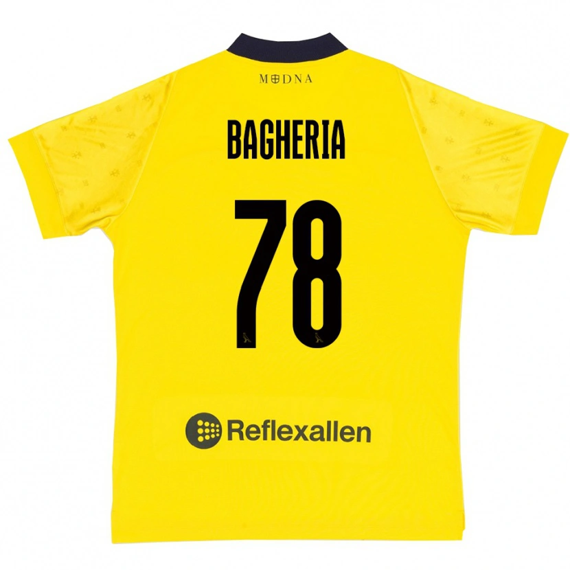 Danxen Kinder Fabrizio Bagheria #78 Gelb Marineblau Heimtrikot Trikot 2025/26 T-Shirt Schweiz