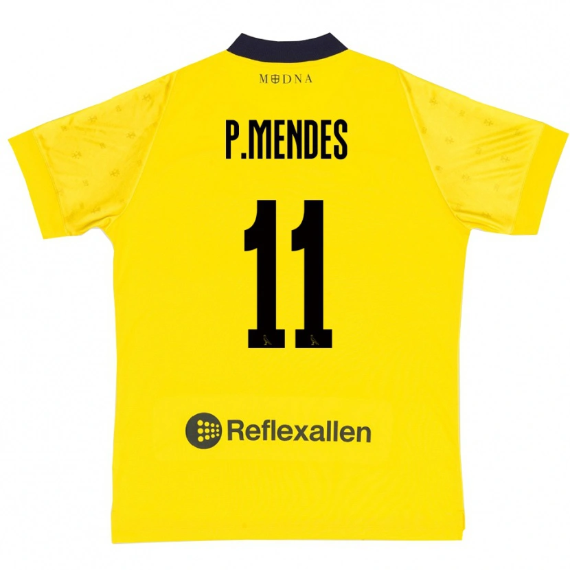 Danxen Kinder Pedro Mendes #11 Gelb Marineblau Heimtrikot Trikot 2025/26 T-Shirt Schweiz