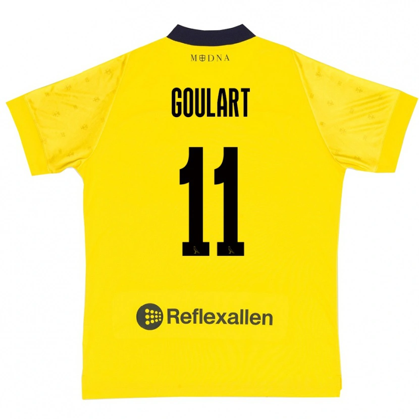 Danxen Kinder Yago Goulart #11 Gelb Marineblau Heimtrikot Trikot 2025/26 T-Shirt Schweiz
