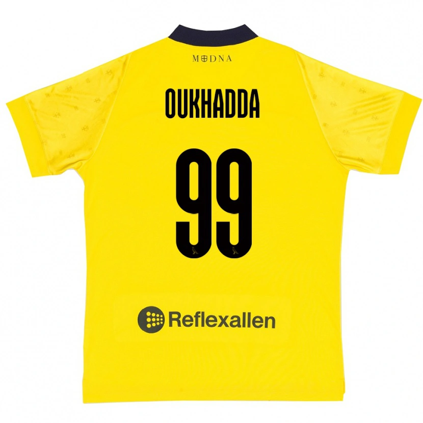 Danxen Kinder Shady Oukhadda #99 Gelb Marineblau Heimtrikot Trikot 2025/26 T-Shirt Schweiz