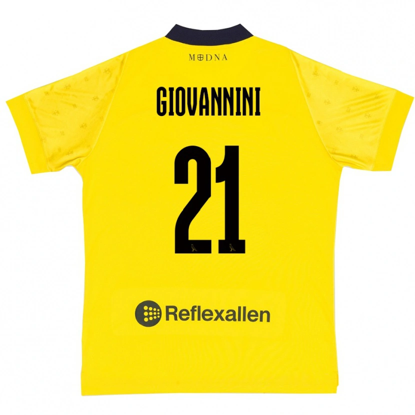 Danxen Kinder Romeo Giovannini #21 Gelb Marineblau Heimtrikot Trikot 2025/26 T-Shirt Schweiz