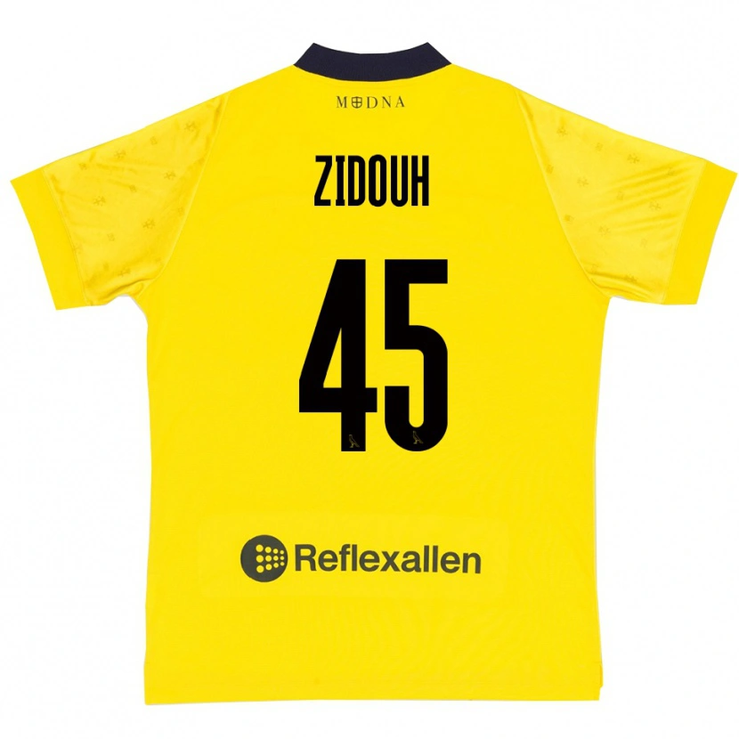Danxen Kinder Taha Zidouh #45 Gelb Marineblau Heimtrikot Trikot 2025/26 T-Shirt Schweiz