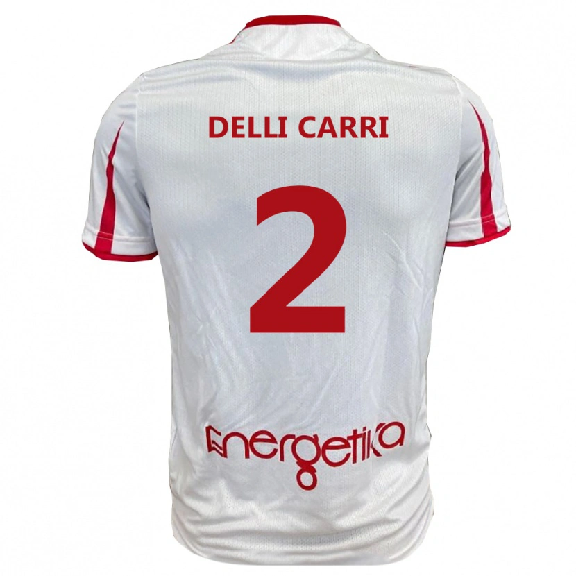 Danxen Kinder Filippo Delli Carri #2 Weiß Rot Heimtrikot Trikot 2025/26 T-Shirt Schweiz