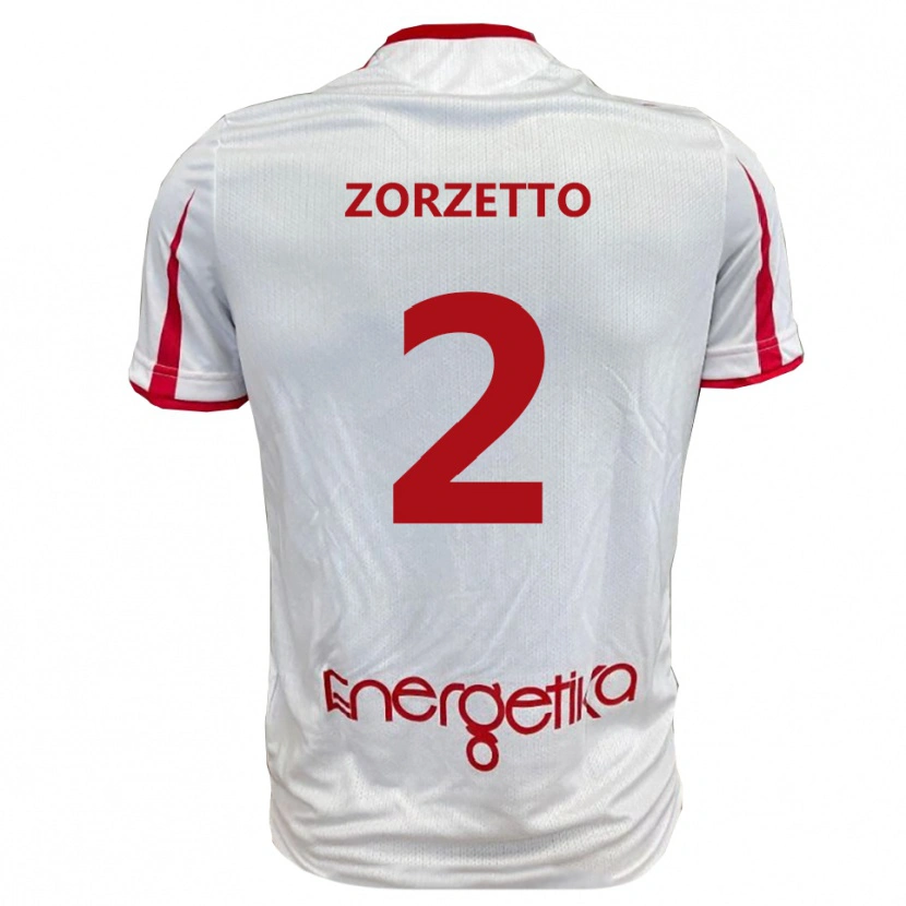 Danxen Kinder Marco Zorzetto #2 Weiß Rot Heimtrikot Trikot 2025/26 T-Shirt Schweiz