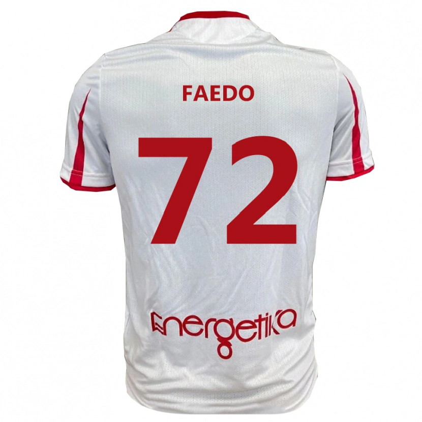 Danxen Kinder Carlo Faedo #72 Weiß Rot Heimtrikot Trikot 2025/26 T-Shirt Schweiz