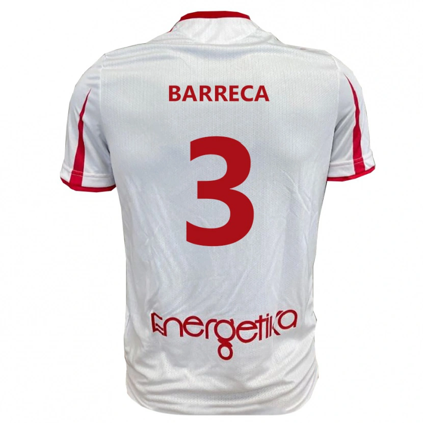 Danxen Kinder Antonio Barreca #3 Weiß Rot Heimtrikot Trikot 2025/26 T-Shirt Schweiz