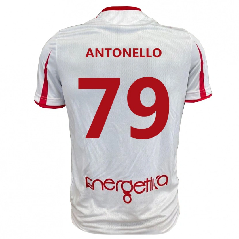 Danxen Kinder Andrea Antonello #79 Weiß Rot Heimtrikot Trikot 2025/26 T-Shirt Schweiz