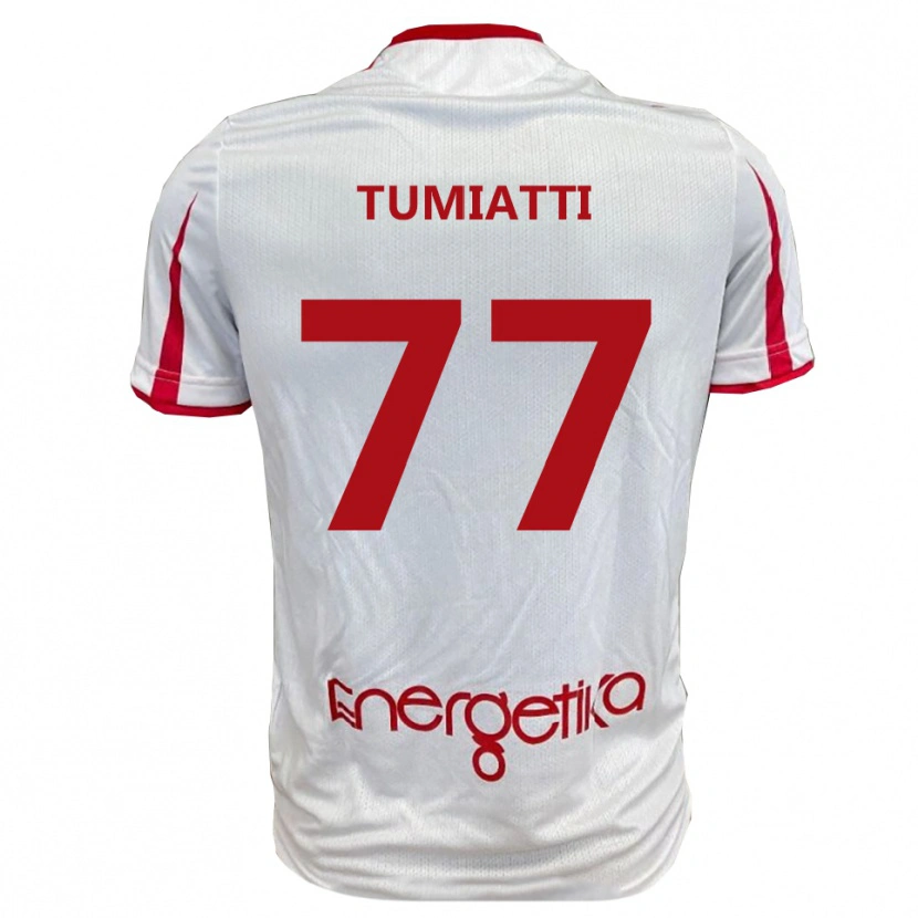 Danxen Kinder Francesco Tumiatti #77 Weiß Rot Heimtrikot Trikot 2025/26 T-Shirt Schweiz