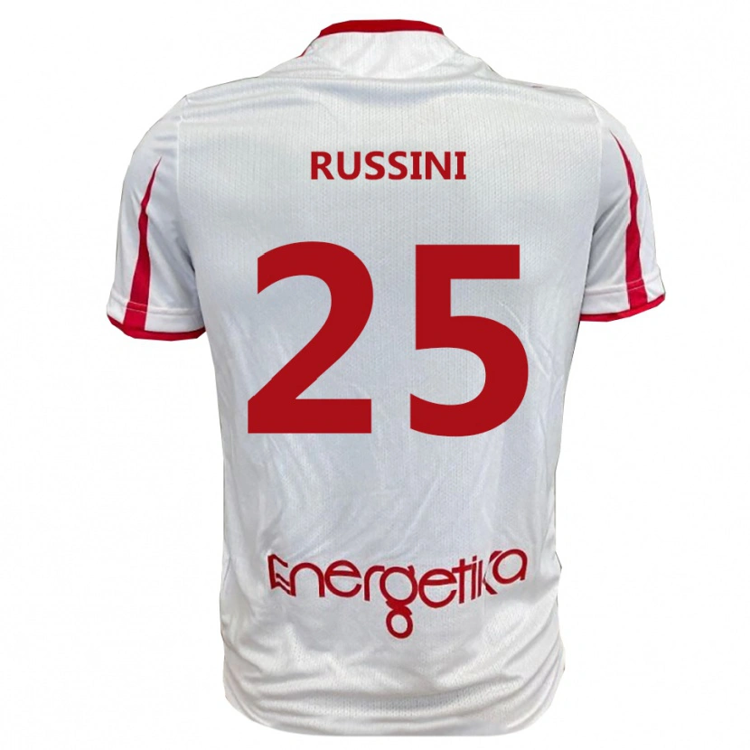 Danxen Kinder Simone Russini #25 Weiß Rot Heimtrikot Trikot 2025/26 T-Shirt Schweiz