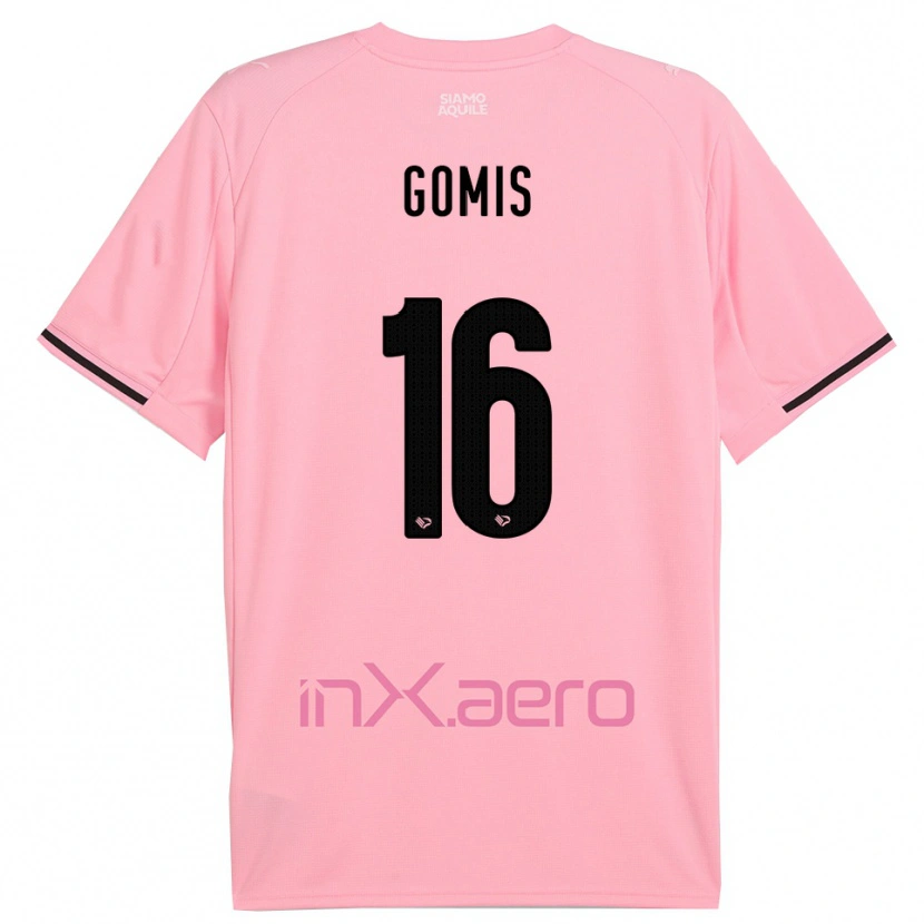 Danxen Kinder Alfred Gomis #16 Pink Schwarz Heimtrikot Trikot 2025/26 T-Shirt Schweiz