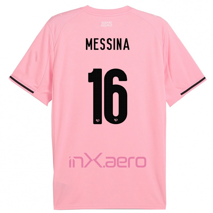 Danxen Kinder Pietro Messina #16 Pink Schwarz Heimtrikot Trikot 2025/26 T-Shirt Schweiz