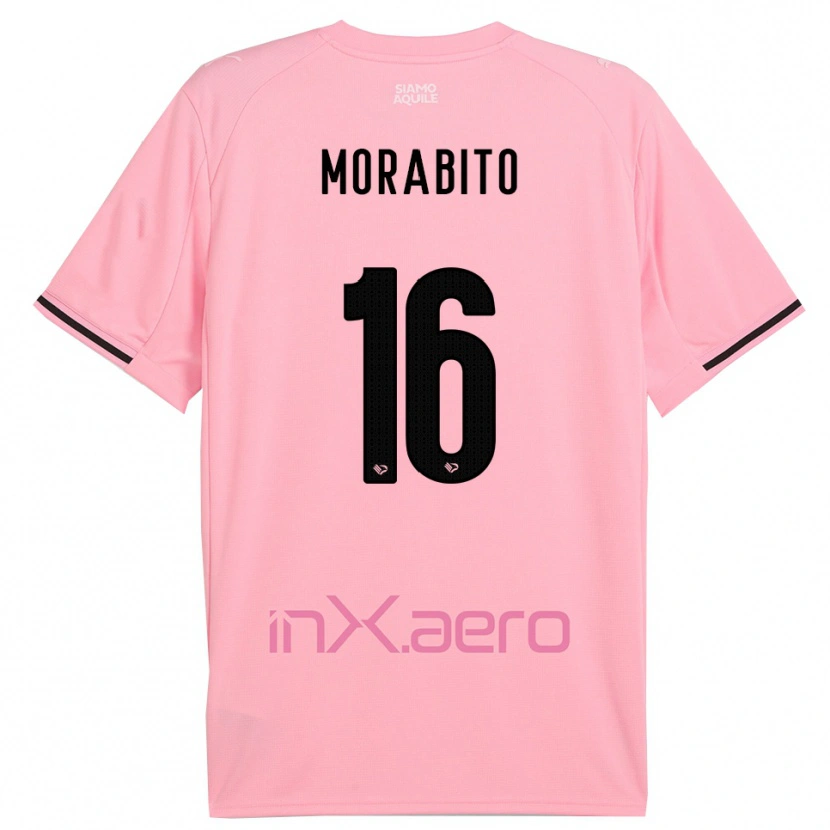 Danxen Kinder Gioele Maria Morabito #16 Pink Schwarz Heimtrikot Trikot 2025/26 T-Shirt Schweiz