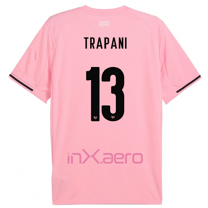 Danxen Kinder Nicolò Trapani #13 Pink Schwarz Heimtrikot Trikot 2025/26 T-Shirt Schweiz