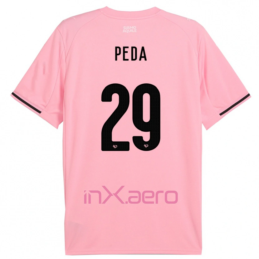 Danxen Kinder Patryk Peda #29 Pink Schwarz Heimtrikot Trikot 2025/26 T-Shirt Schweiz