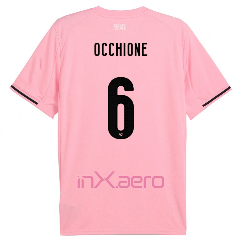 Danxen Kinder Andrea Occhione #6 Pink Schwarz Heimtrikot Trikot 2025/26 T-Shirt Schweiz