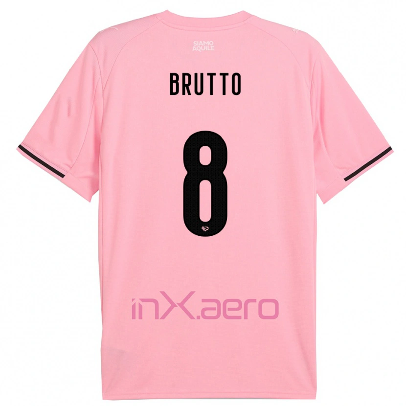 Danxen Kinder Valerio Brutto #8 Pink Schwarz Heimtrikot Trikot 2025/26 T-Shirt Schweiz