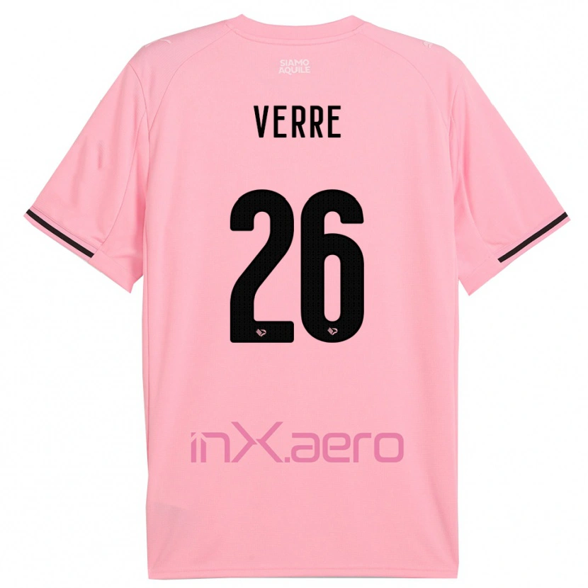 Danxen Kinder Valerio Verre #26 Pink Schwarz Heimtrikot Trikot 2025/26 T-Shirt Schweiz