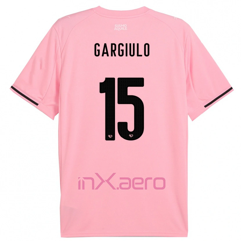 Danxen Kinder Francesco Gargiulo #15 Pink Schwarz Heimtrikot Trikot 2025/26 T-Shirt Schweiz