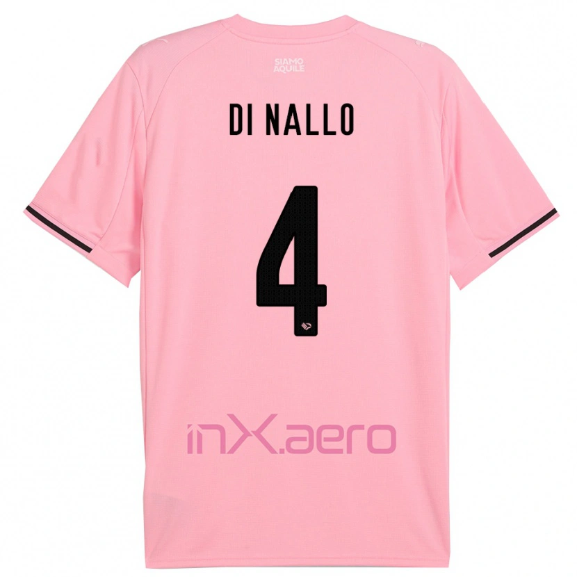 Danxen Kinder Federico Di Nallo #4 Pink Schwarz Heimtrikot Trikot 2025/26 T-Shirt Schweiz