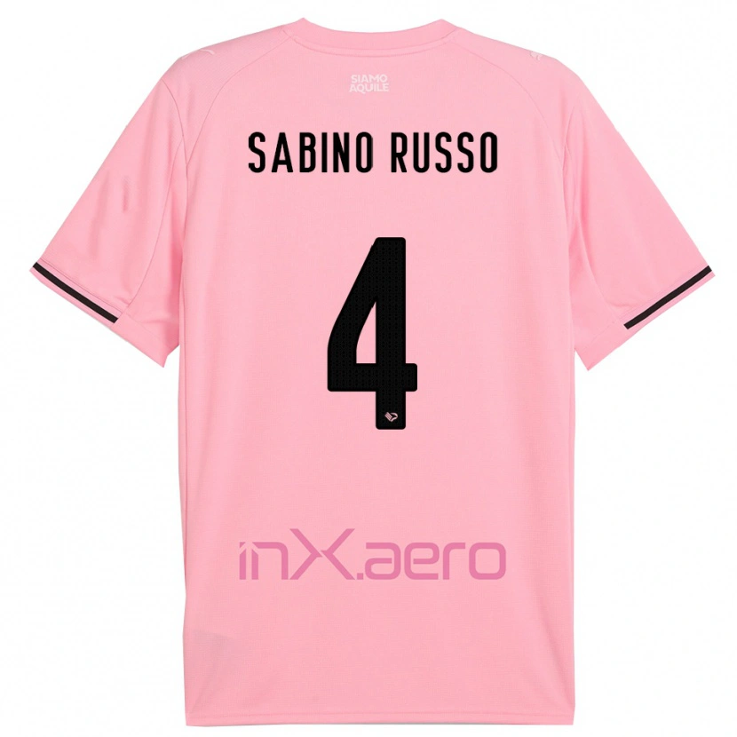 Danxen Kinder Alessandro Sabino Russo #4 Pink Schwarz Heimtrikot Trikot 2025/26 T-Shirt Schweiz