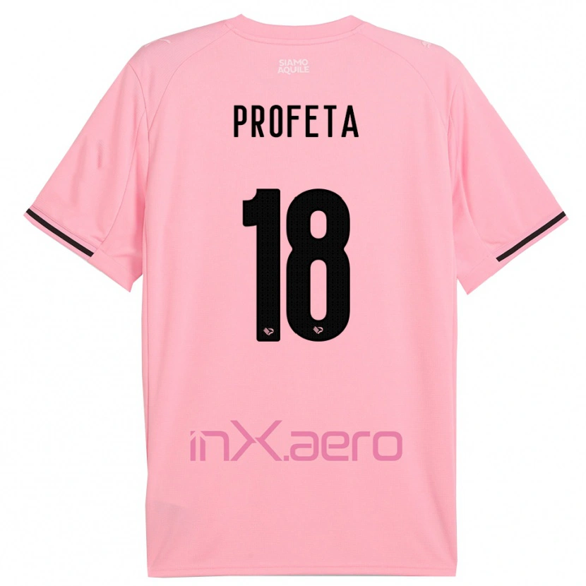 Danxen Kinder Andrea Profeta #18 Pink Schwarz Heimtrikot Trikot 2025/26 T-Shirt Schweiz