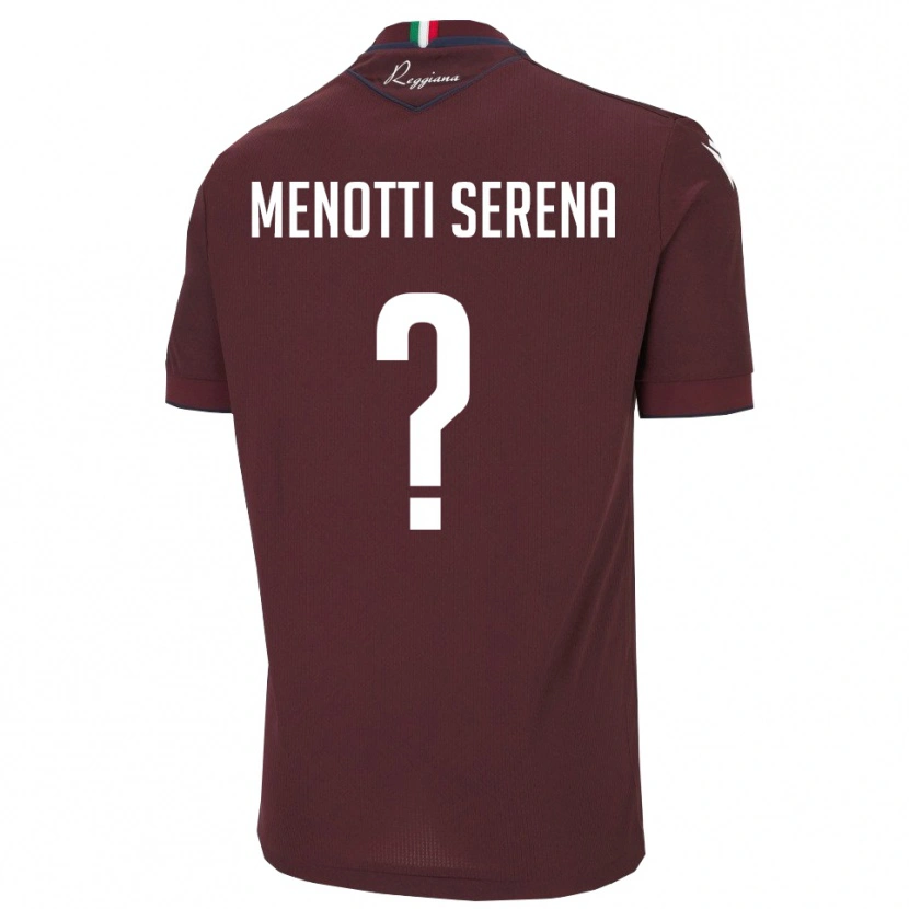 Danxen Kinder Toma Menotti Serena #0 Burgund Weiß Heimtrikot Trikot 2025/26 T-Shirt Schweiz