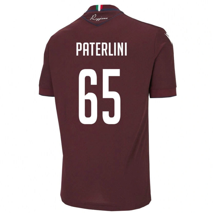 Danxen Kinder Federico Paterlini #65 Burgund Weiß Heimtrikot Trikot 2025/26 T-Shirt Schweiz