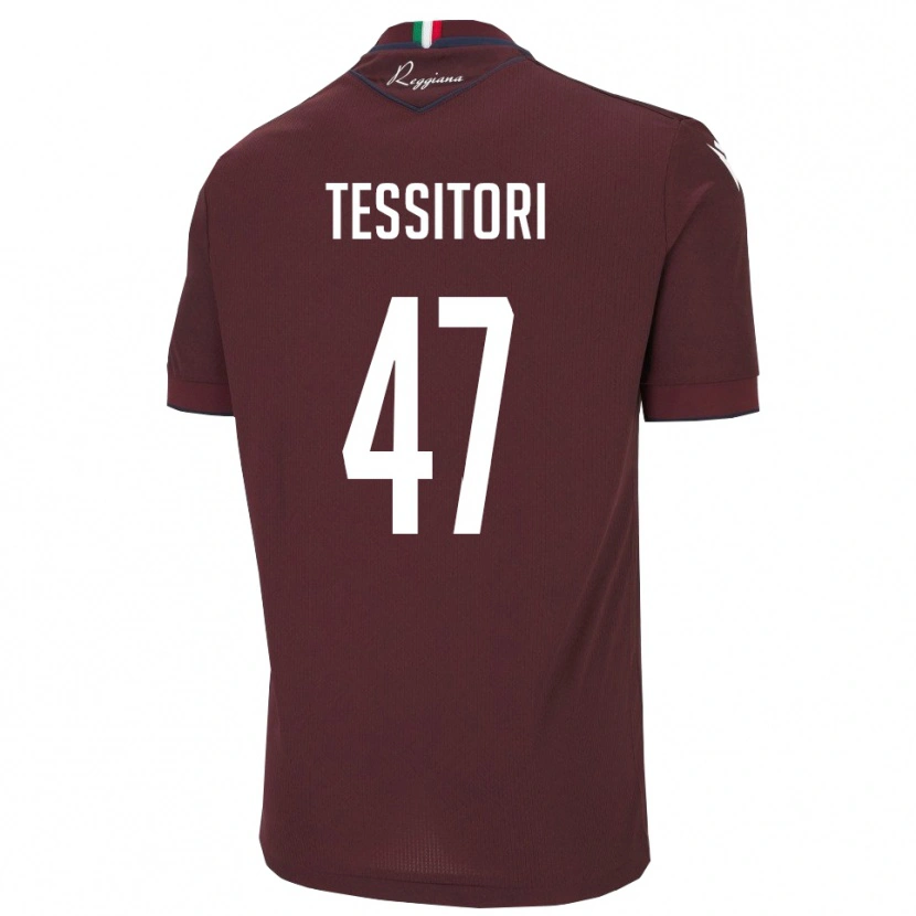 Danxen Kinder Matteo Tessitori #47 Burgund Weiß Heimtrikot Trikot 2025/26 T-Shirt Schweiz