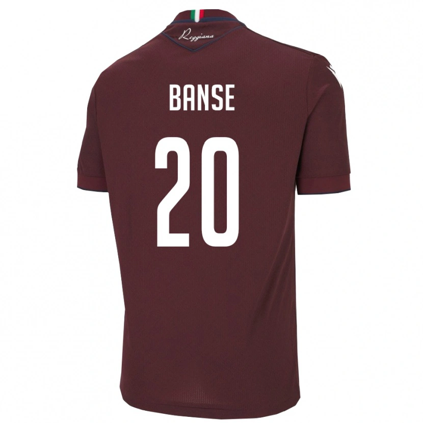 Danxen Kinder Ousmane Banse #20 Burgund Weiß Heimtrikot Trikot 2025/26 T-Shirt Schweiz
