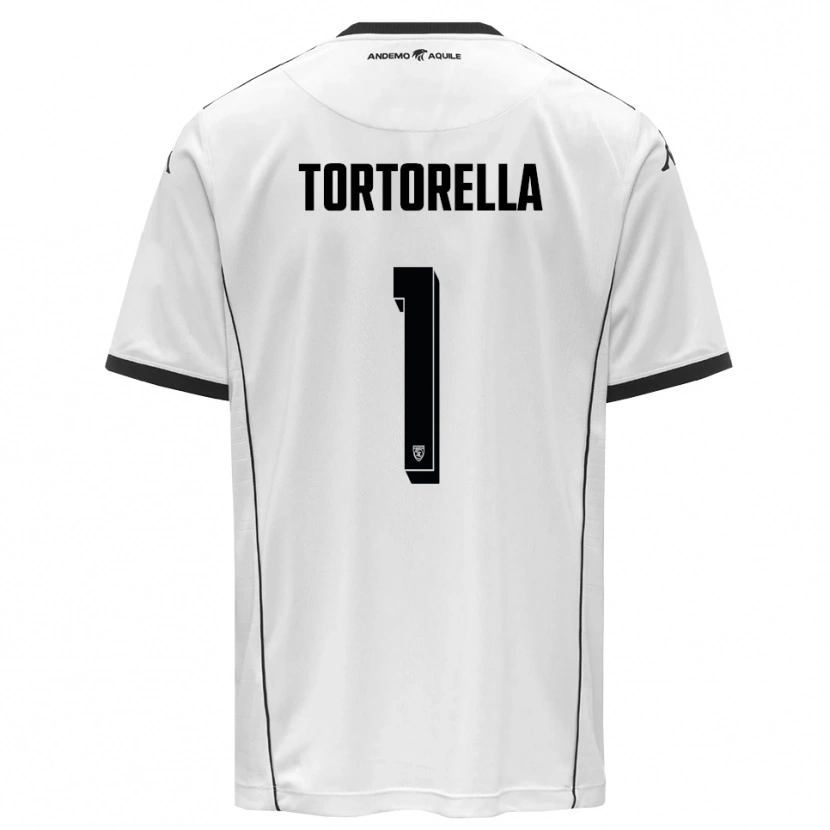 Danxen Kinder Diego Tortorella #1 Weiß Schwarz Heimtrikot Trikot 2025/26 T-Shirt Schweiz