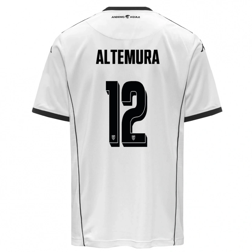 Danxen Kinder Tommaso Altemura #12 Weiß Schwarz Heimtrikot Trikot 2025/26 T-Shirt Schweiz