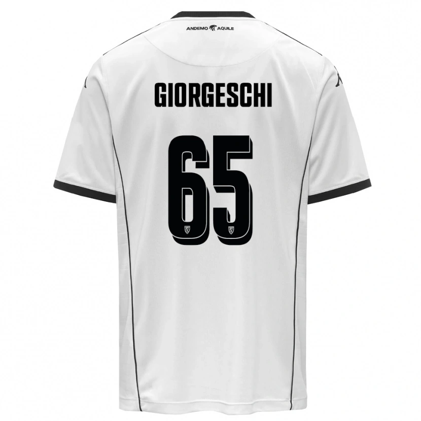Danxen Kinder Simone Giorgeschi #65 Weiß Schwarz Heimtrikot Trikot 2025/26 T-Shirt Schweiz